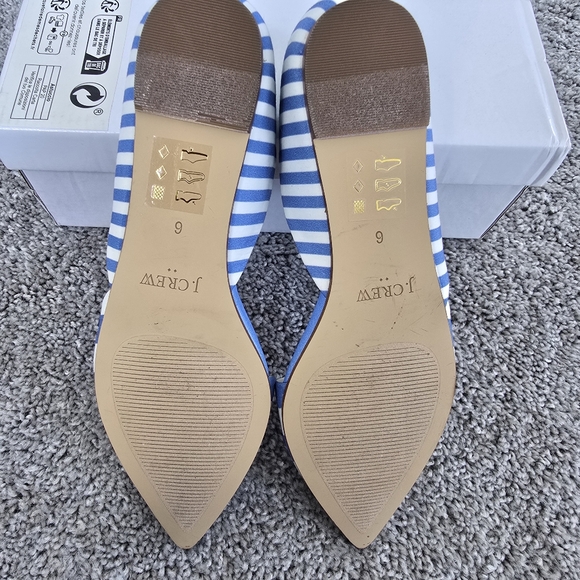 JCREW Size 6 Stripped flats - Picture 4 of 8